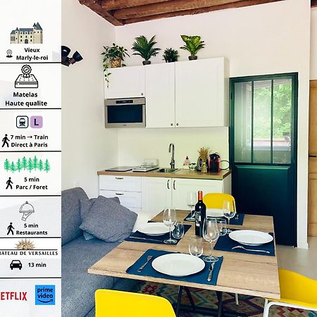Studio Au Vieux Marly-Le-Roi - Bien Equipe - Matelas De Qualite - 7Min Du Train Vers Paris 외부 사진